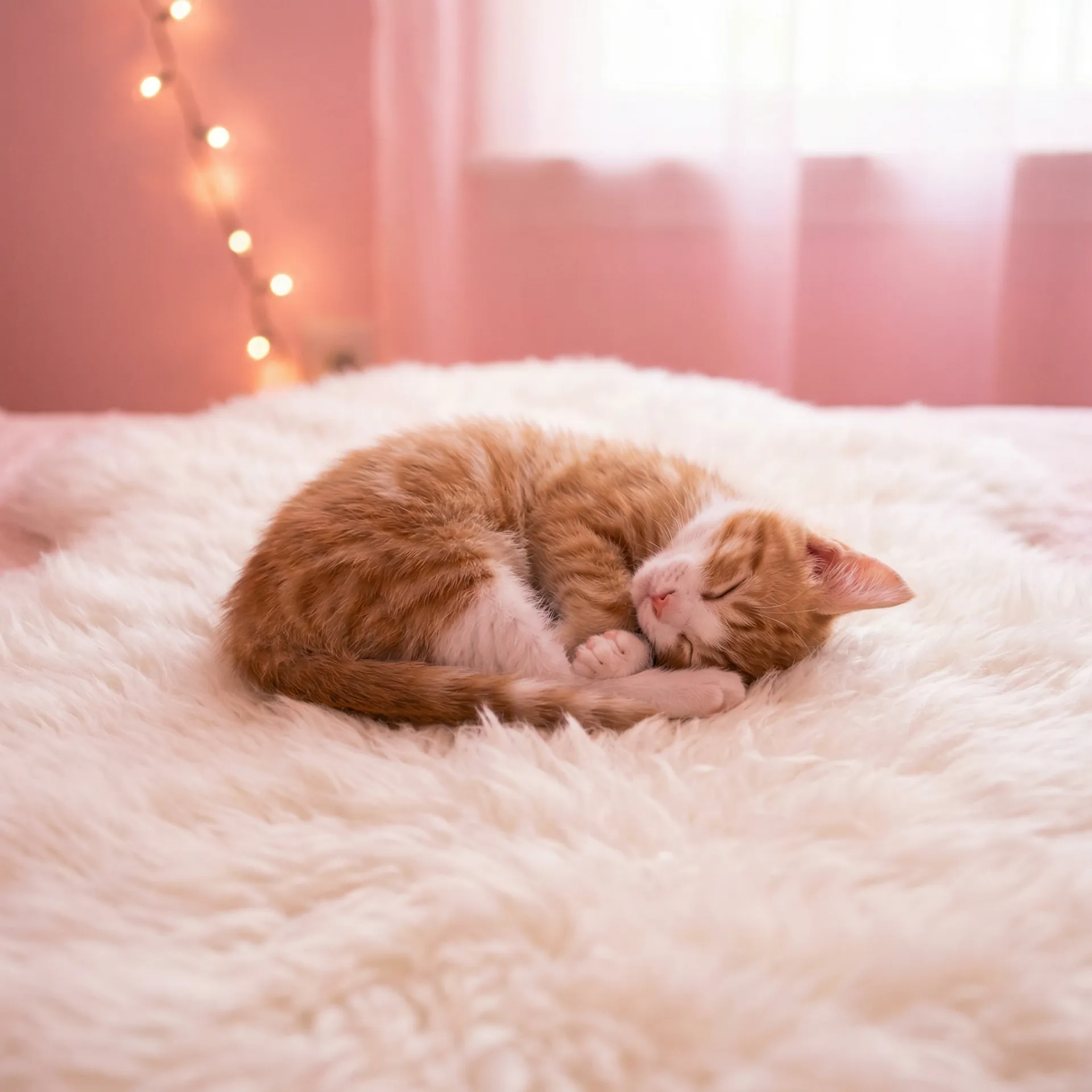 小猫蜷成一团入睡 - 意大利种马 百度影音