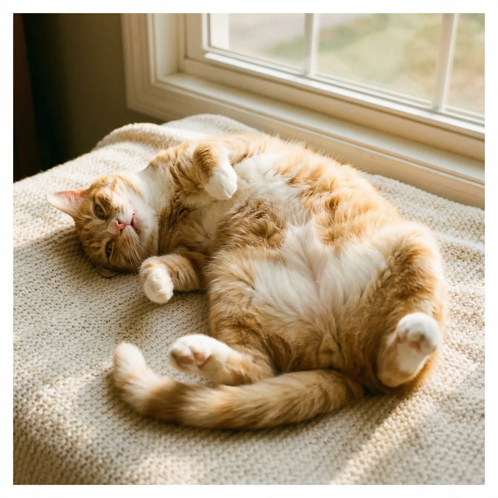 猫咪仰躺露出肚皮 - 意大利种马 百度影音
